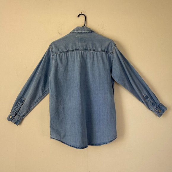 St. John's Bay Denim Collection Button-Up Shirt size S - Picture 10 of 16